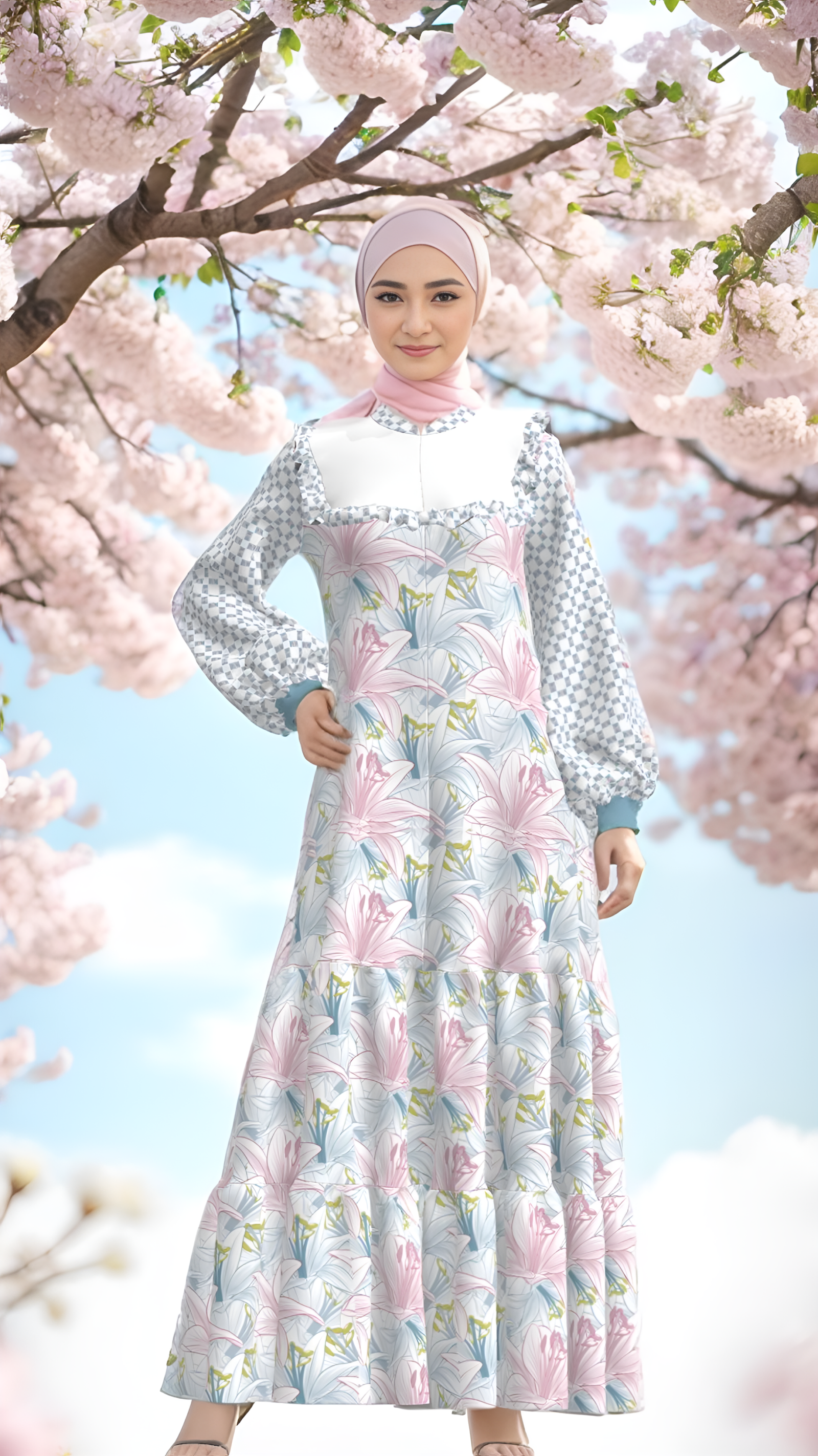 atifa dresses hazanacloth motif bunga white